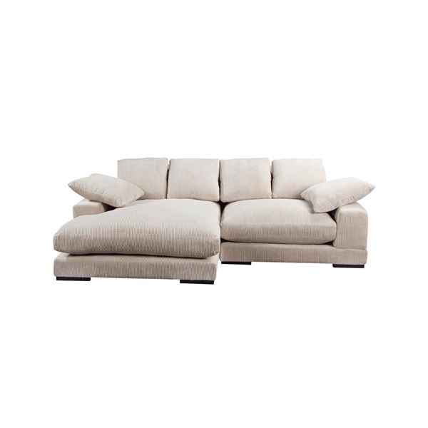 BNIB Moe's - Plunge Sectional Cappuccino - 106 x 46 x 34in - Retail Price: $3,249 - TN-1004-14-0