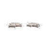 Image 4 : BNIB Moe's - Plunge Sectional Cappuccino - 106 x 46 x 34in - Retail Price: $3,249 - TN-1004-14-0