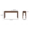 Image 5 : BNIB Moe's - Wiley Console Table Vintage Brown - 57.5 x 16 x 30.5in - Retail Price: $1,499 - GZ-1168