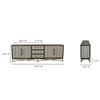 Image 4 : BNIB Moe's - Mako Sideboard Large - 100 x 18 x 34in - Retail Price: $5,149 - VL-1061-15