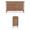 Image 2 : BNIB Moe's - Rene Dresser 6 Drawer Brown - 60 x 20 x 35in - Retail Price: $3,549 - LX-1078-03