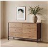 Image 3 : BNIB Moe's - Rene Dresser 6 Drawer Brown - 60 x 20 x 35in - Retail Price: $3,549 - LX-1078-03