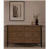 Image 4 : BNIB Moe's - Rene Dresser 6 Drawer Brown - 60 x 20 x 35in - Retail Price: $3,549 - LX-1078-03