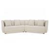 Image 1 : BNIB Moe's - Fraser Modular Sectional 2 Piece White - 128 x 34.5 x 31.5in - Retail Price: $5,498 - F