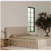 Image 4 : BNIB Moe's - Maren King Bed Beige - 85 x 92 x 45in - Retail Price: $3,649 - OA-1016-34-0