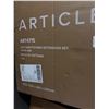 Image 5 : Assorted Group of  Sunday's & Article Furniture Parts - Includes  Bed Components & Nightstand compon