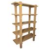 Image 1 : New Sunday's - Colapso Tall Single Bookcase Pale Oak - 47 x 17 x 70in - Retail Price: $1,999