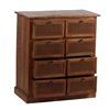 Image 1 : BNIB Chest of 8 Drawers Strip Pine/Rattan (30x16x33.5) - RV $595