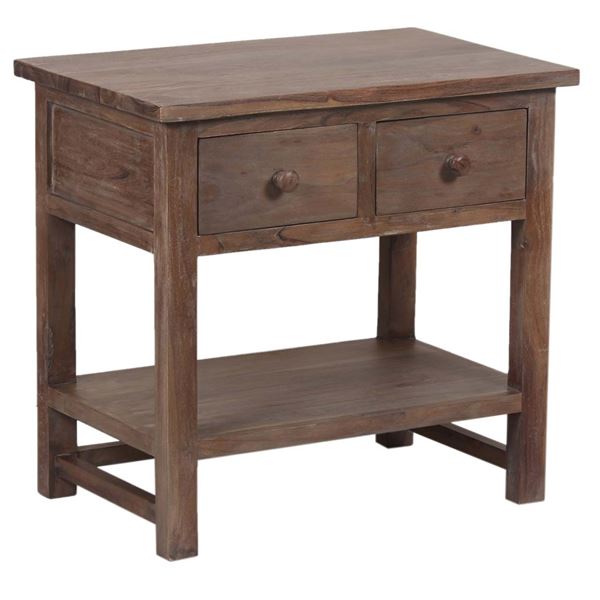 Farm House Night Stand 2 Drawer w/Shelf (31x21x30)