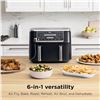 Image 3 : Ninja Foodi 10 QT 6-in-1 DualZone Smart XL Air Fryer, 2 Independent 5QT Baskets, Smart Cook Thermome