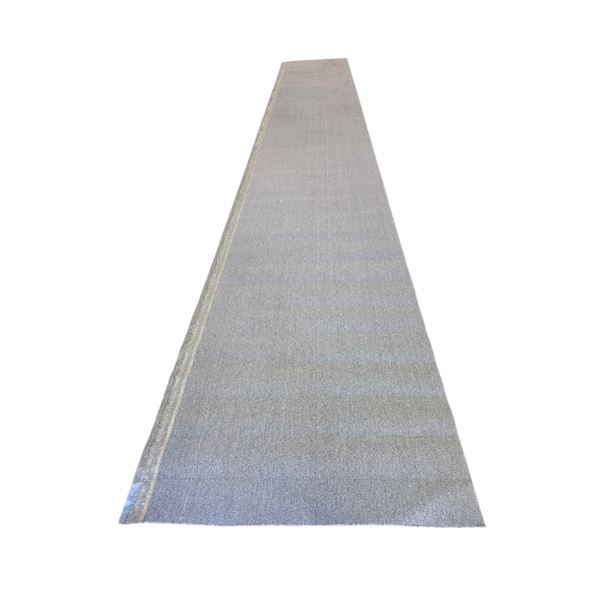 Modern Slate Grey Extra-Long Runner Rug - Approx 29 x 4 ft