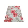 Image 1 : Large Floral Motif Area Rug in Coral Pink & Sage Green - Approx 8 x 10ft