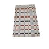 Image 1 : IKEA Blaljus - Modern Geometric Plaid Area Rug in Terracotta & Slate Blue - Approx 6.5 x 9.5 ft