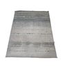 Image 1 : Modern Abstract Striped Sage Green & Beige Area Rug - Approx 8 x 10 ft