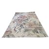 Image 2 : Joran's Area Rug - Large Floral Pattern Area Rug in Rose Pink & Olive Green - Approx 8 x 10 ft
