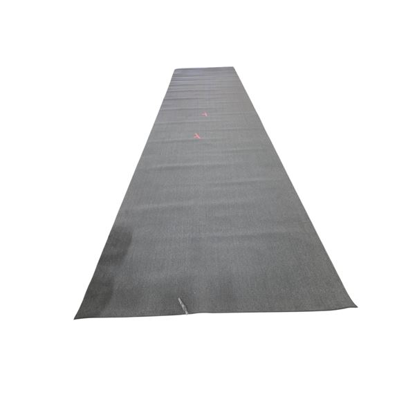 Modern Slate Grey Extra-Long Runner Rug - Approx 29 x 8 ft