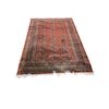 Image 2 : Traditional Turkmen Bokhara Style Red Area Rug with Fringe - Approx 6 x 9 ft