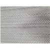 Image 2 : Set of 4 - Modern Geometric Chevron Area Rug in Cream & Grey - Approx 8 x 10 ft