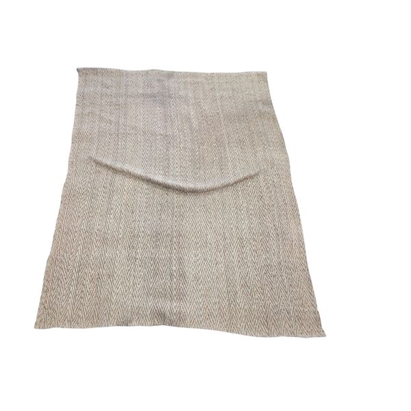 Natural Woven Herringbone Jute Area Rug - Approx 8 x 10 ft