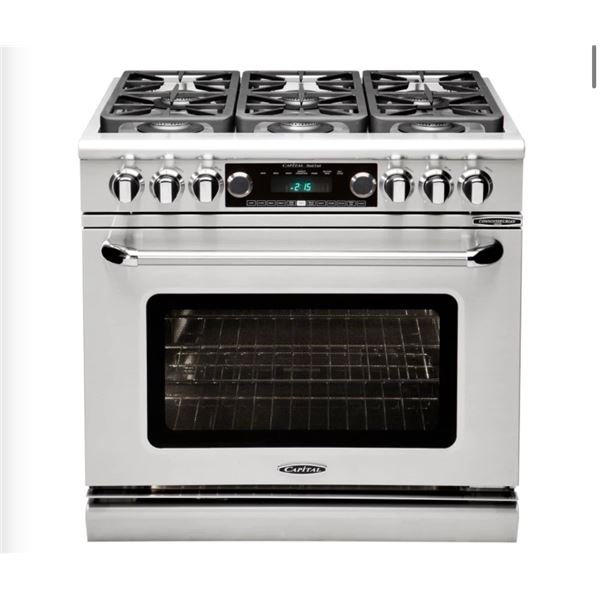 BNIB Capital Rang - 36" Pro Range - Retail: $14,509.00 - Model: CSB362G2N - Serial: CSB1218-0466