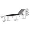 Image 2 : BNIB - Patioflare Outdoor Lounger, Cream - RV: $179 (Model PF11198)