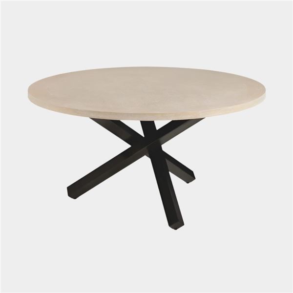 BNIB - Rodney Dining Table - RV: $858, H29.5" x Dia. 48"  (GY-DT-8927 BK - packaged in 2 boxes)