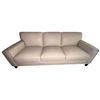 Image 1 : 3-Seater Upholstered Sofa Beige