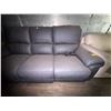 Image 3 : Grey Reclining 3-Seater Sofa