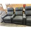 Image 2 : New - Black Power Recliner Home Theater Reclining Sofa, W131" - some minor wears and marks