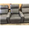 Image 3 : New - Black Power Recliner Home Theater Reclining Sofa, W131" - some minor wears and marks