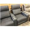 Image 4 : New - Black Power Recliner Home Theater Reclining Sofa, W131" - some minor wears and marks