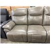 Image 2 : New - Amax 3-Seater Leather Power Reclining Sofa, W86" - tear on the right