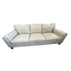 Image 1 : New - Classic 3-Seater Leather Sofa Cream, W87 - some minor marks