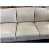 Image 3 : New - Classic 3-Seater Leather Sofa Cream, W87 - some minor marks