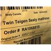 Image 3 : Twin Teigen Sealy Mattress - from trucking claim