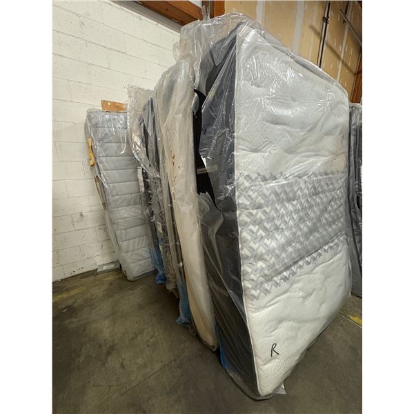 6pc assorted queen mattresses - from trucking claim