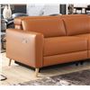 Image 2 : New - 1-Pcs Valencia Elodie Leather Loveseat Recliner (Box 1/2)