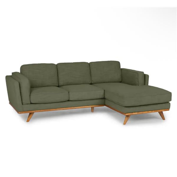 New Open Box - Article 1-Pcs Timber Right Sectional - Olio Green (ART1675)