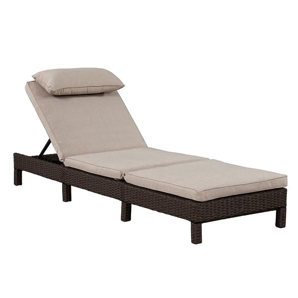 BNIB - Patioflare Laura Patio Lounger, Brown - RV: $498 (Model PF10025 BR)