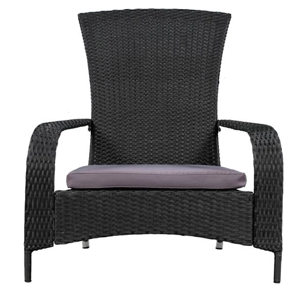 BNIB - Patioflare Wicker Muskoka Chair - Black - RV: $159 (Model PF-CH338-BK)