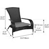Image 3 : BNIB - Patioflare Wicker Muskoka Chair - Black - RV: $159 (Model PF-CH338-BK)
