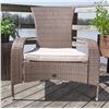 Image 2 : BNIB - Patioflare Wicker Muskoka Chair - Brown - RV: $159 (Model PF-CH338-BK)