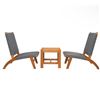 Image 2 : BNIB - Costa Rica 3-piece Chat Set, Grey - RV: $479.99 (Model PF10771)