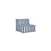 Image 2 : BNIB - 5-Pcs Sundays Make Waves Outdoor Modular Chairs - Ocean Stripe, includes: Corner, Armless, Ch