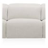 Image 1 : BNIB - Moe's 1-Pcs Wilder Power Recliner Slipper Chair - Flecked Oat (SMP-KQ-1047-34-C-CAN)