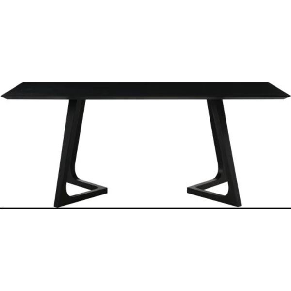 BNIB - Moe's Godenza Dining Table Rectangular Black Ash - RV $2,399 - 71in W x 35.5in D x 29.5in H