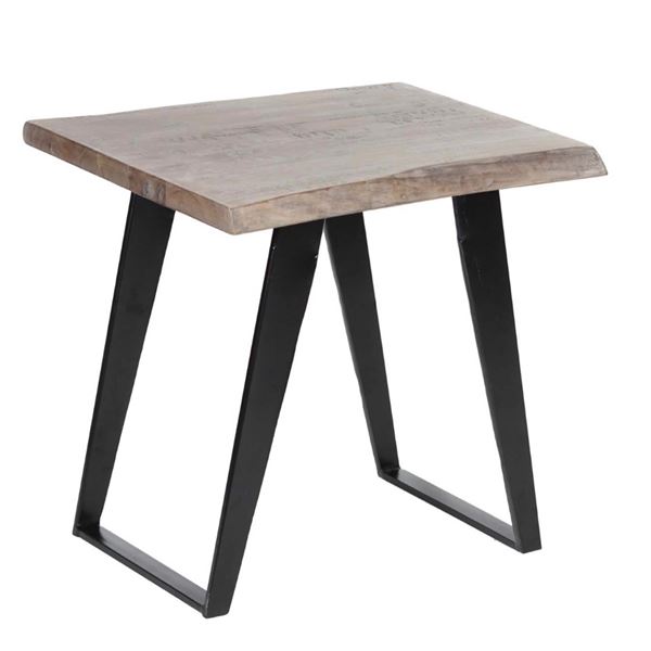 BNIB - Yuki Live Edge Side Table (Salvage Finish), 24x22x24" (YUET24-S) - RV $245