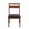 Image 1 : BNIB - Set of 2 - Walnut & Black PU Dining Chair (2107-007) - RV $495