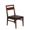 Image 2 : BNIB - Set of 2 - Walnut & Black PU Dining Chair (2107-007) - RV $495