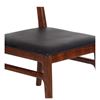 Image 4 : BNIB - Set of 2 - Walnut & Black PU Dining Chair (2107-007) - RV $495
